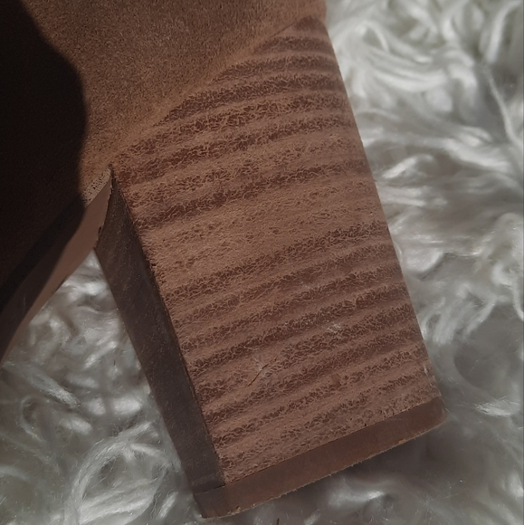 🌟3/50 Blonde Tan Ankle Heeled boots - Picture 10 of 11